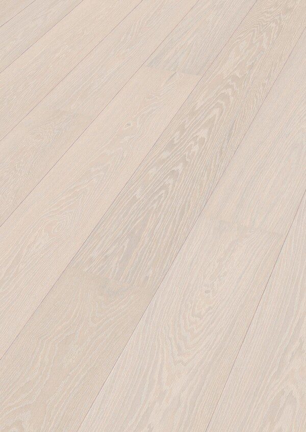 Parkett Boden Eiche Meister Lindura Natural polar white oak, gebürstet, matt versiegelt