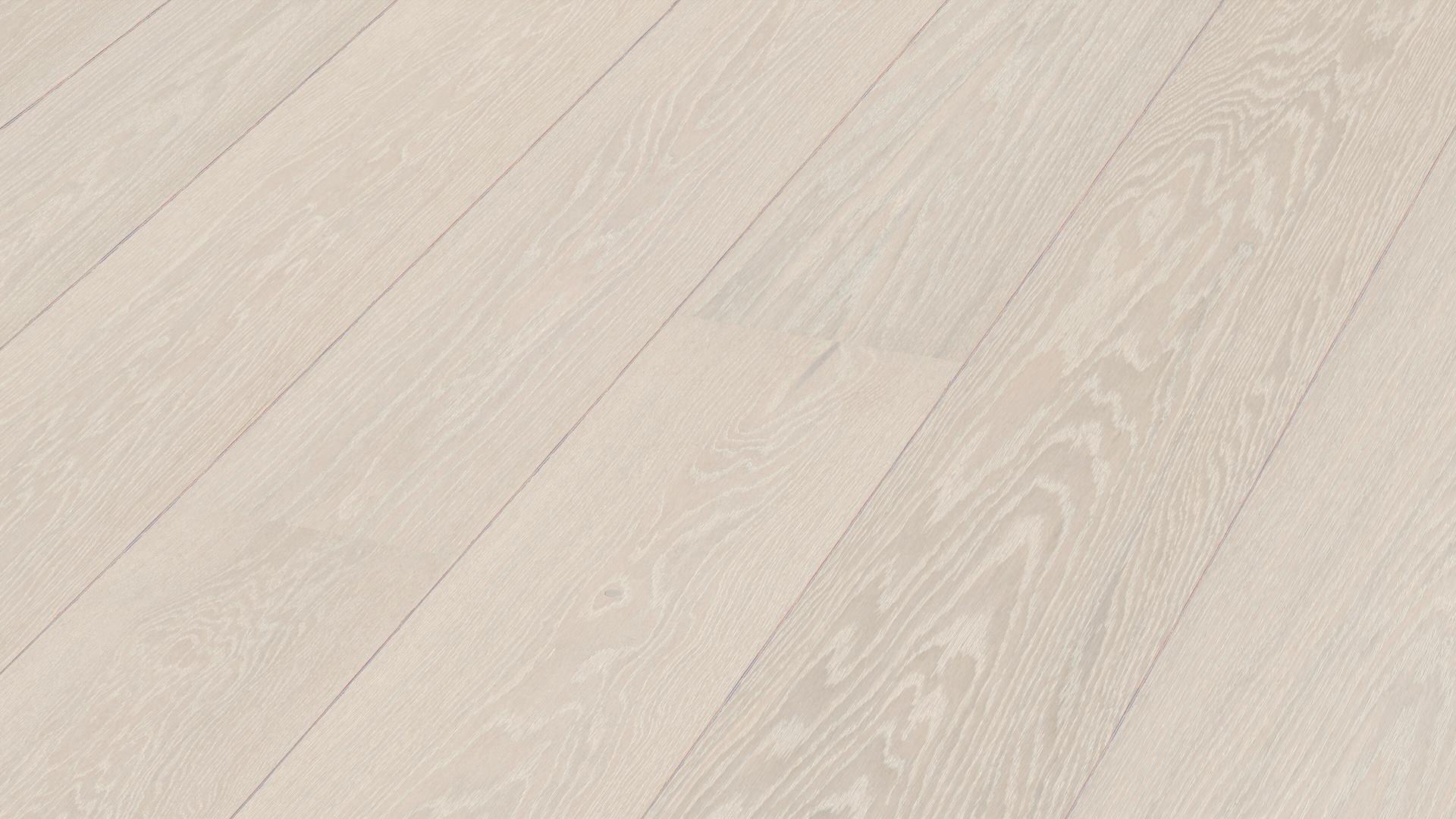 Parkett Boden Eiche Meister Lindura Natural polar white oak, gebürstet, matt versiegelt