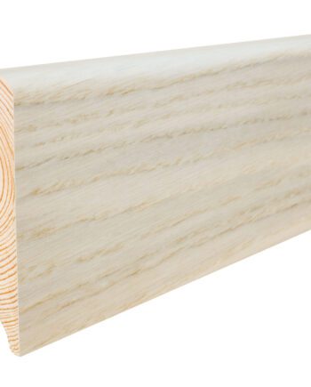 Sockelleiste Eiche furniert Gentle weiß lackiert 16×90 mm