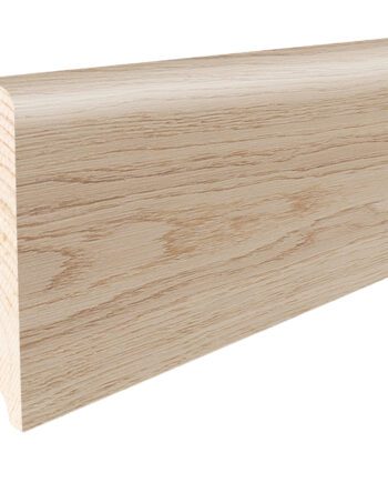 Sockelleiste Eiche furniert Harmony weiß lackiert 16×90 mm