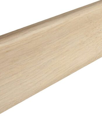 Sockelleiste Eiche furniert weiß lackiert 20×58 mm