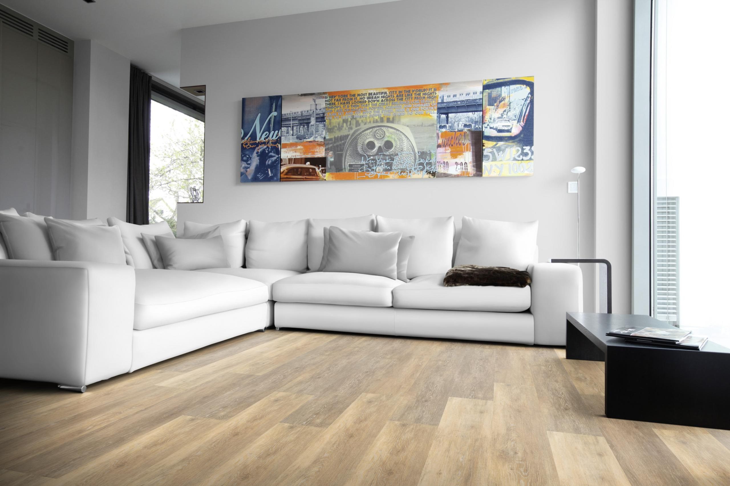 SPC Klick-Vinylboden Traffic Luna 6,5 mm mit integrierter Trittschalldämmung