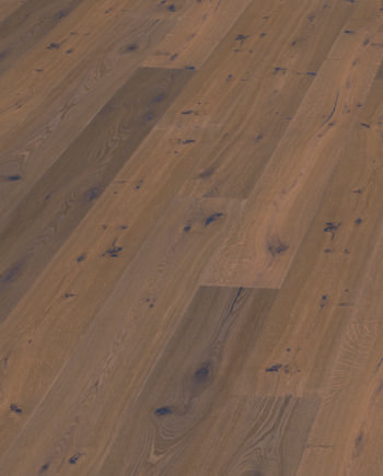 Parkett Räuchereiche Trinity Rustical gebürstet weiß geölt 305mm