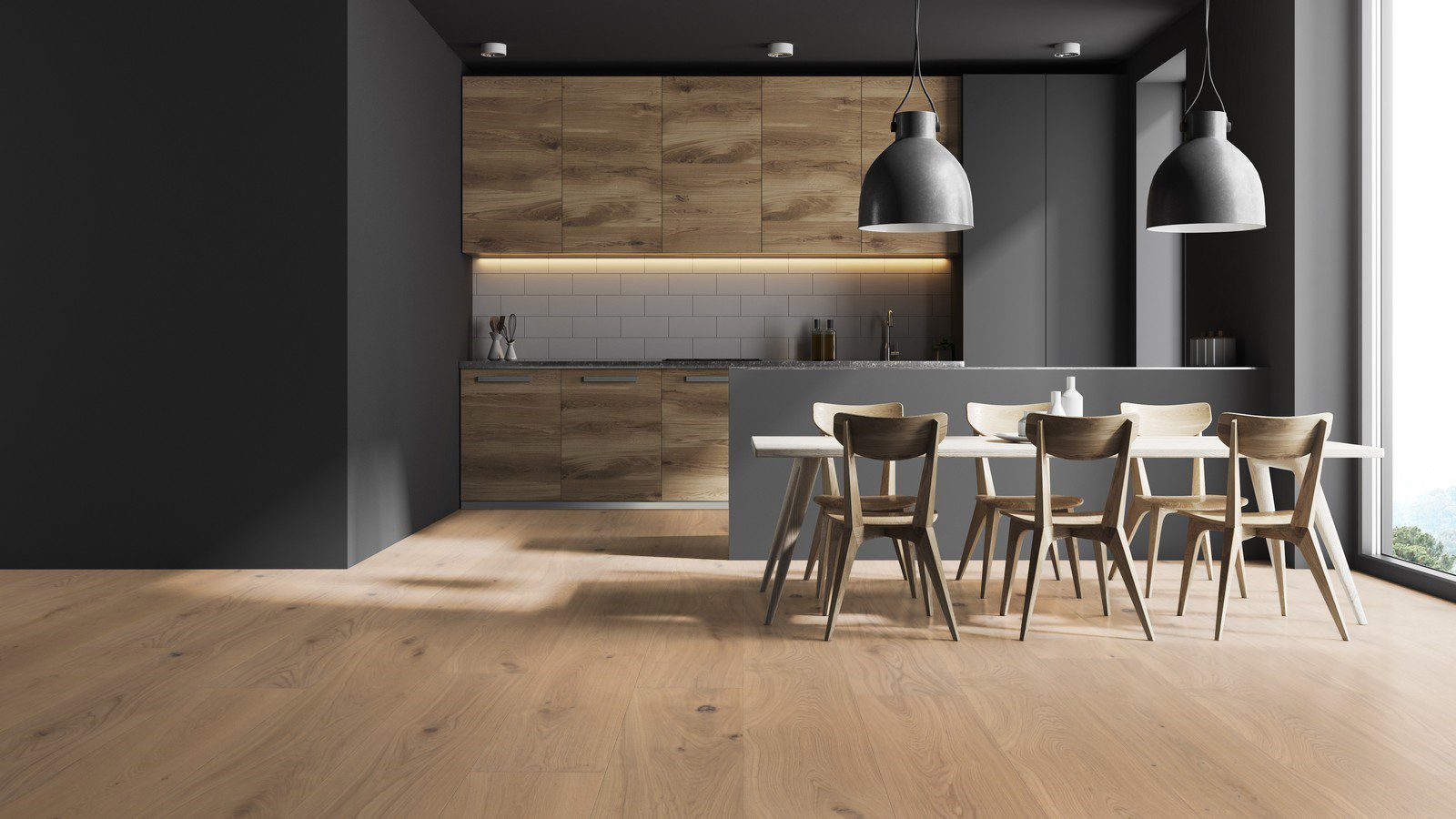 Parkett Boden Eiche Trinity Rustical gefast gebürstet weiß geölt 305mm