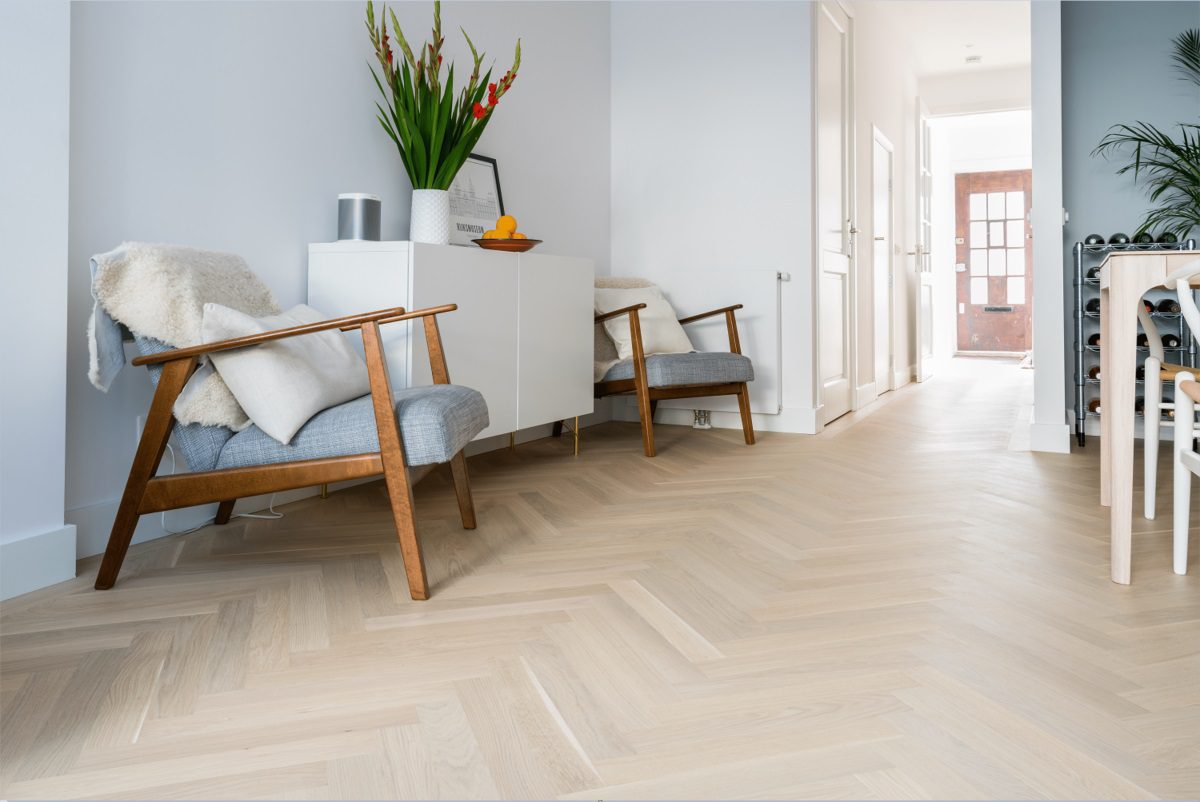 Fischgrätparkett Bauwerk Monopark Eiche Crema 45 B-Protect® – 2