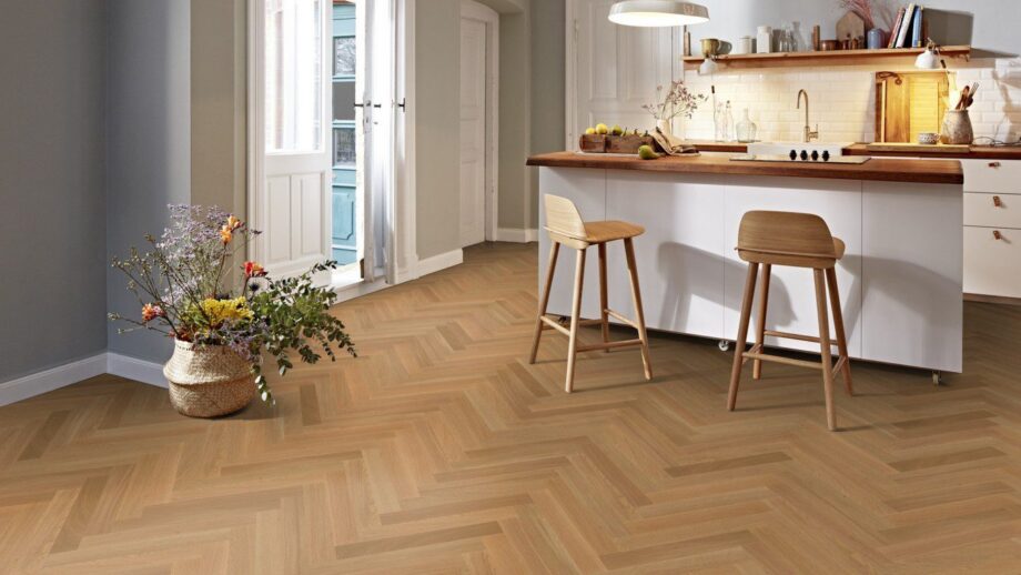 Fischgrätparkett Bauwerk Monopark Eiche Natur13 ultramatte Versiegelung – 2