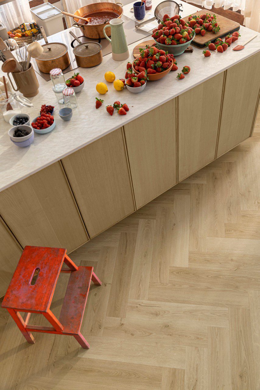 Vinylboden Fischgrät Quick-Step Ciro Botanic Beige – 11