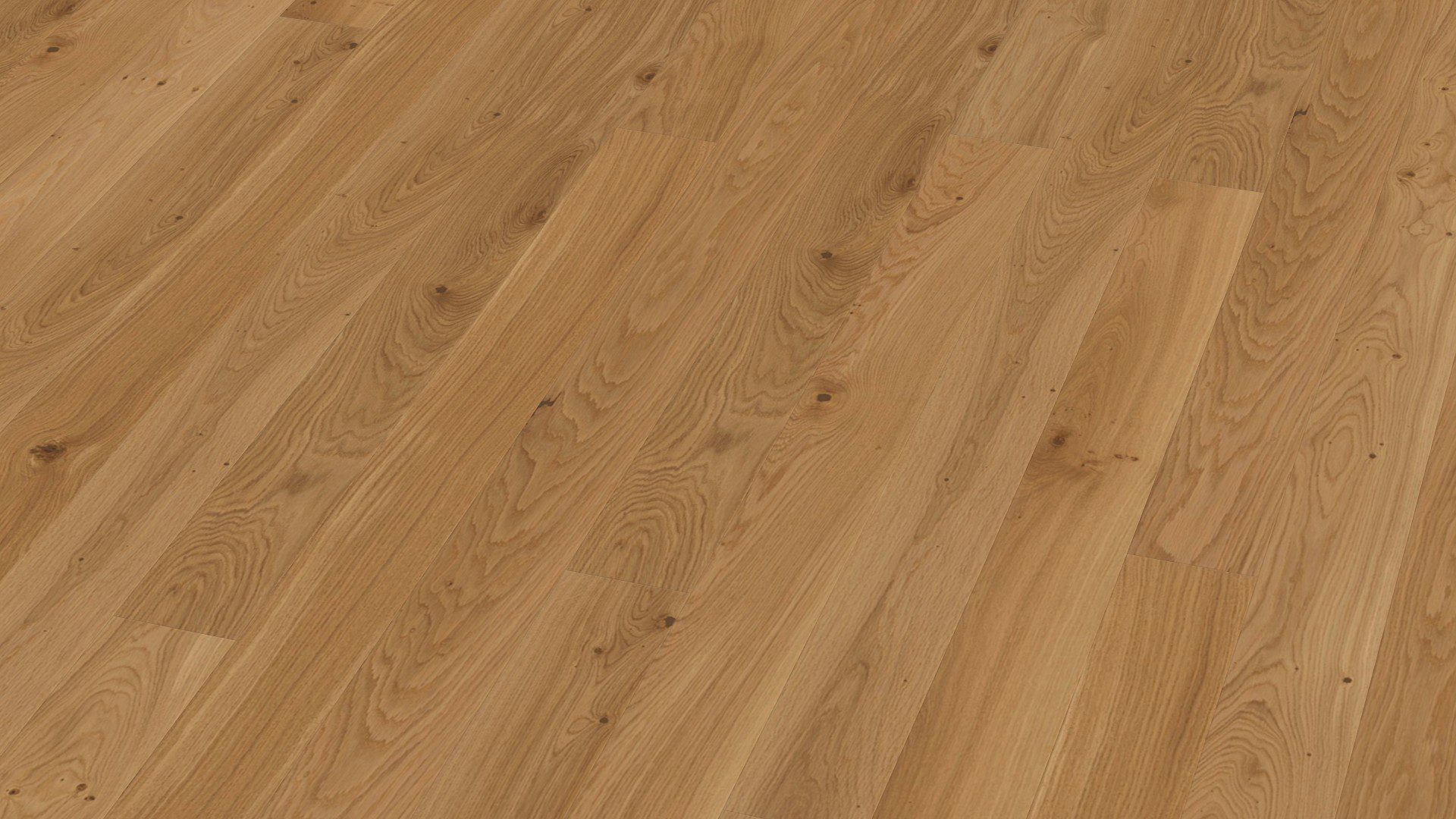 Parkett Bauwerk Casapark Budget Cut tamm 35 faasitud, harjatud, õlivahatatud 138mm naturaalse tamme tooniga ja kergelt rustikaalse sorteeringuga.