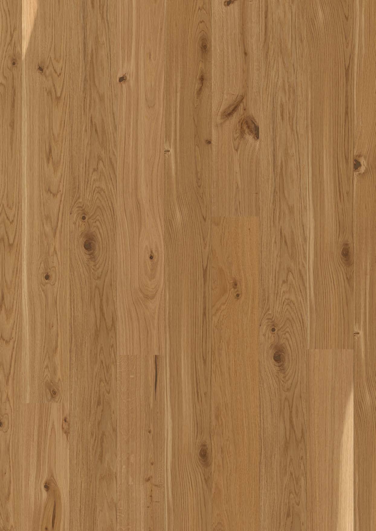 Parkett Bauwerk tamm 46 2 külge faasitud, harjatud matt laki viimistlusega. Naturaalse tamme tooniga rustikaalne sorteering.