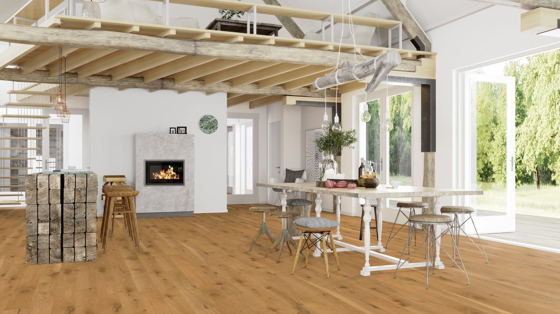 Fertigparkett Bauwerk Casapark Eiche 56 gebürstet geölt 138mm – 6