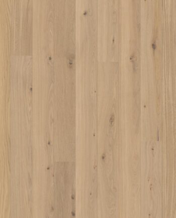 Puitparkett Bauwerk Casapark tamm 35 Crema harjatud bprotect ultra matt lakk heleda tooni ja kergelt rustikaalse sorteeringuga.