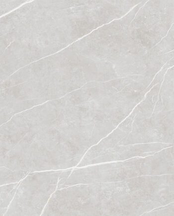 Polierte Bodenfliese aus Feinsteinzeug in Marmoroptik Tau Elite Silver Pol, 120x120 cm, 9 mm, Silbergrau, rektifiziert