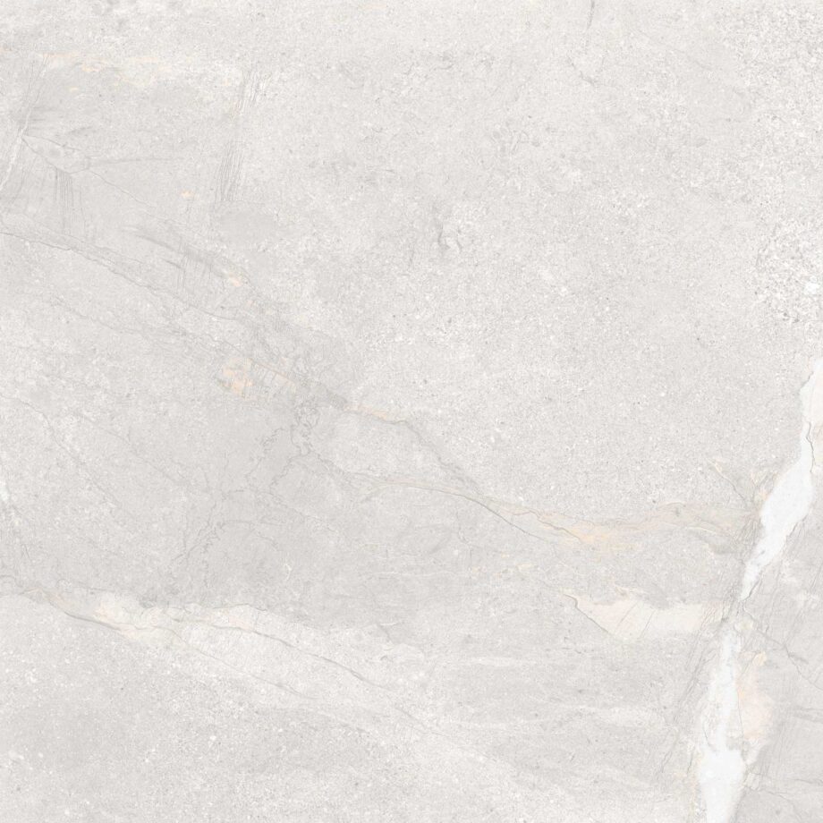 004.120.0183.08901-1 Polierte Bodenfliese aus Feinsteinzeug in Steinoptik Tau Mainstone Silver Pol, 120x120 cm, 9 mm, Silbergrau, rektifiziert