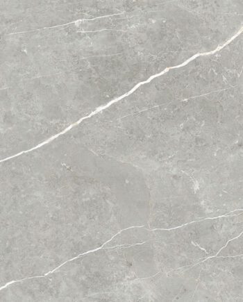 Polierte Bodenfliese aus Feinsteinzeug in Marmoroptik Tau Elite Gray Pol, 60x120 cm, 10,5 mm, Grau, rektifiziert