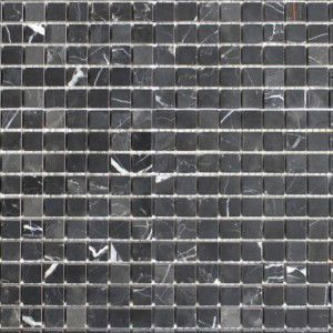 Natursteinmosaik Stone Nr. 20, 30x30 cm, 8 mm, Schwarz
