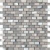 Mosaik aus Materialmix Nacar Stone, 30x30 cm, Grau