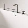 PAA QUADRO CORNER A Eckbadewanne aus Mineralguss 160x75 cm, links, glänzend – 5