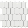 Keramikmosaik Tech Lantern White, 26x27 cm, 6,5 mm, Weiß