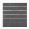 Rutschhemmendes Keramikmosaik Dover Black 5x5, 30x30 cm, 6 mm, Schwarz
