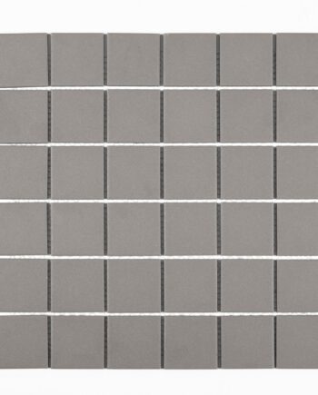 Rutschhemmendes Keramikmosaik Dover Grey 5x5, 30x30 cm, 6 mm, Grau