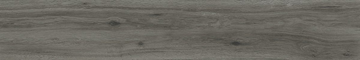 Matte Bodenfliese aus Feinsteinzeug in Holzoptik Woodstory Grigio, 15x90 cm, 8,5 mm, Grau, R9