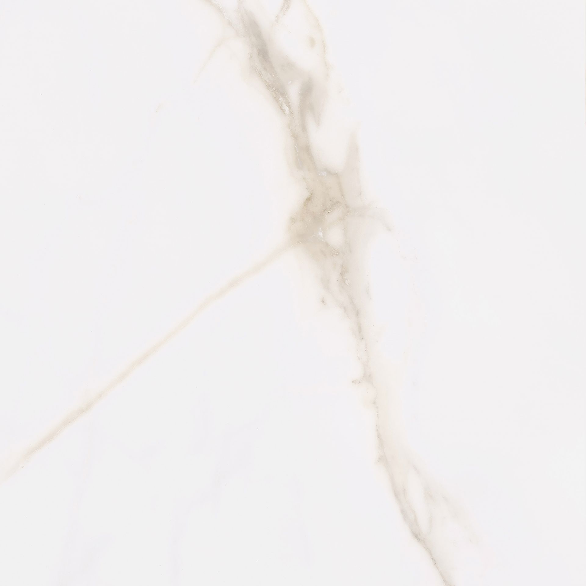 Matte Bodenfliese aus Feinsteinzeug in Marmoroptik Diamond Gold, 60x60 cm, 10 mm, Weiß