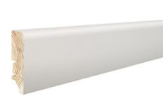 Sockelleiste Kiefer weiss lackiert, P6P, 16x60x2200 mm