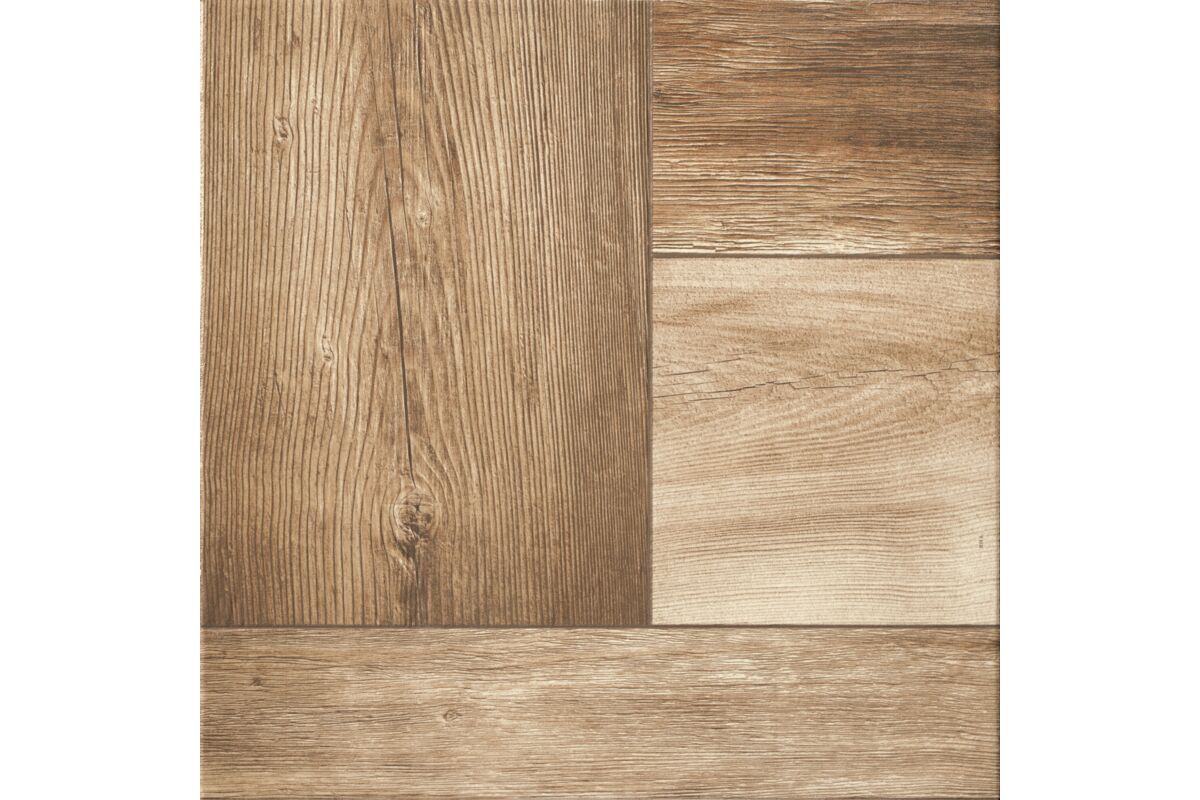 Matte Bodenfliese aus Feinsteinzeug in Holzoptik Suaro Beige, 42x42 cm, 8 mm, Beige, R10