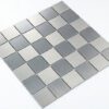 Metallmosaik Beta Silver, 31x31 cm, 3,5 mm, Silber – 2
