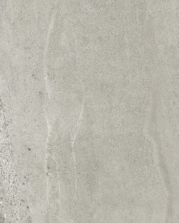Matte Bodenfliese aus Feinsteinzeug in Steinoptik Harlem Light Grey, 60x60 cm, 8 mm, Hellgrau, R9
