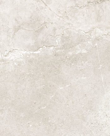 Matte Bodenfliese aus Feinsteinzeug in Steinoptik Stone Age White, 60x60 cm, 10 mm, Weiß, R10