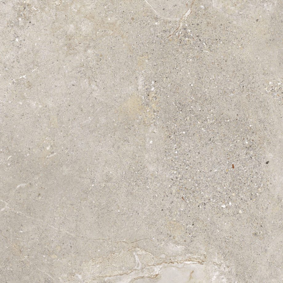 146956-1 Matte Bodenfliese aus Feinsteinzeug in Steinoptik Stone Age Greige, 60x60 cm, 10 mm, Greige, R10