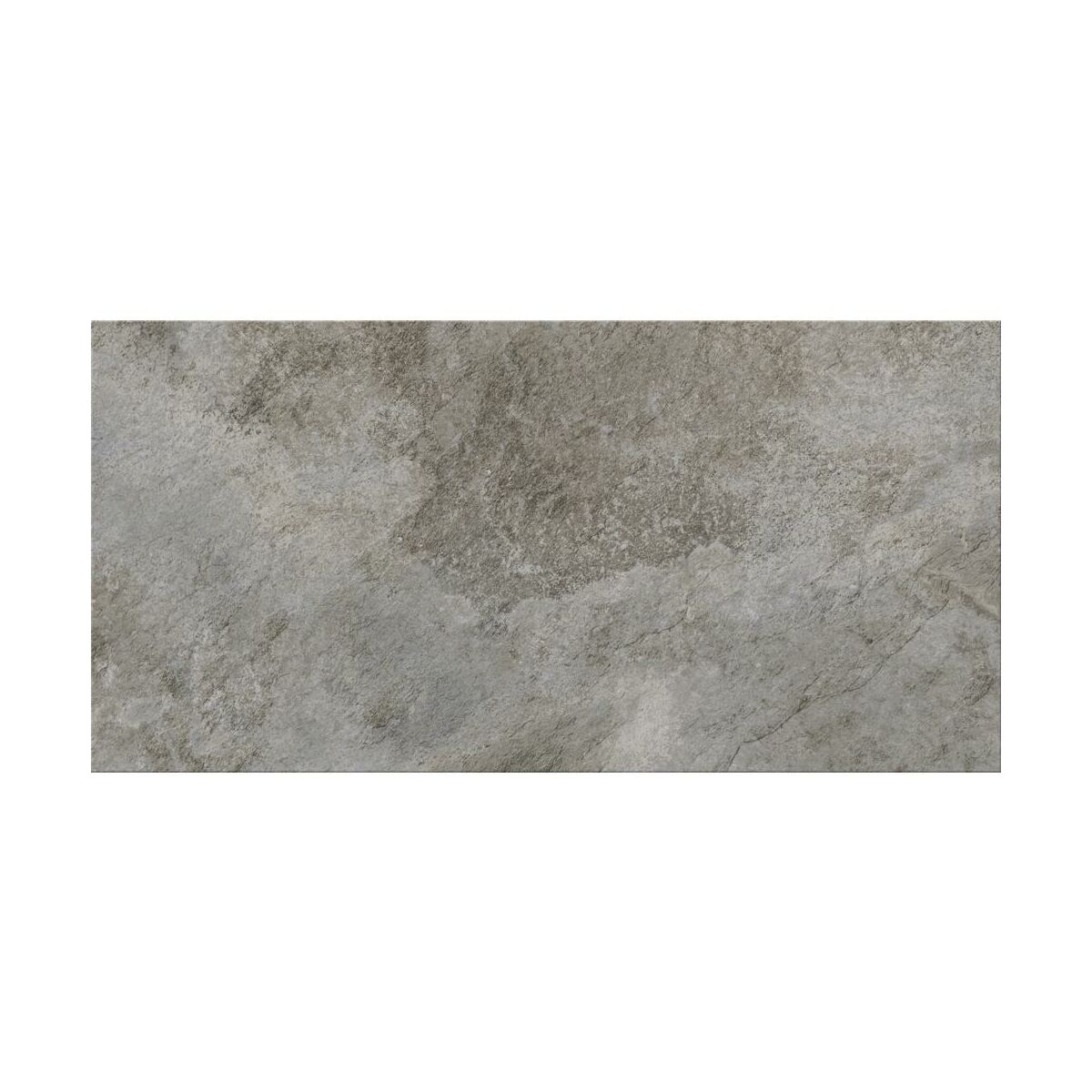 Matte Bodenfliese aus Feinsteinzeug in Steinoptik Himalaya Grey, 30x60 cm, 8,5 mm, Grau, R10