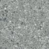 150878-1 Matte Bodenfliese aus Feinsteinzeug in Terrazzo-Optik Terrazzo Smoke, 60x60 cm, 8,8 mm, Rauchgrau
