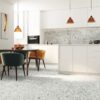 150879-2 Matte Bodenfliese aus Feinsteinzeug in Terrazzo-Optik Terrazzo White, 60x60 cm, 8,8 mm, Weiß – 2
