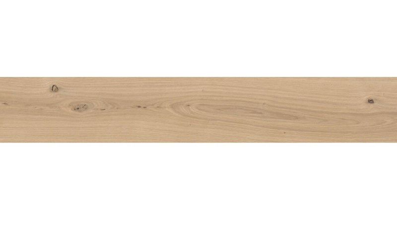 Matte Bodenfliese aus Feinsteinzeug in Holzoptik Wood Beige, 20x120 cm, 8 mm, Beige, R10
