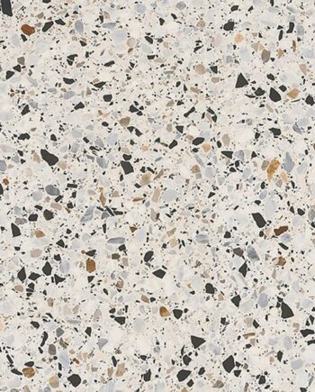 Halbpolierte Bodenfliese aus Feinsteinzeug in Terrazzo-Optik Hika Terrazzo Mix, 60x120 cm, 8 mm, mehrfarbig, R9