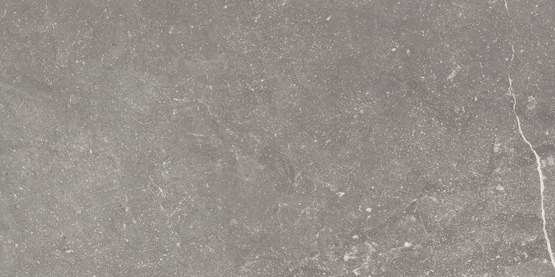 Matte Bodenfliese aus Feinsteinzeug in Steinoptik Piazen Iron, 30x60 cm, 8,5 mm, Grau