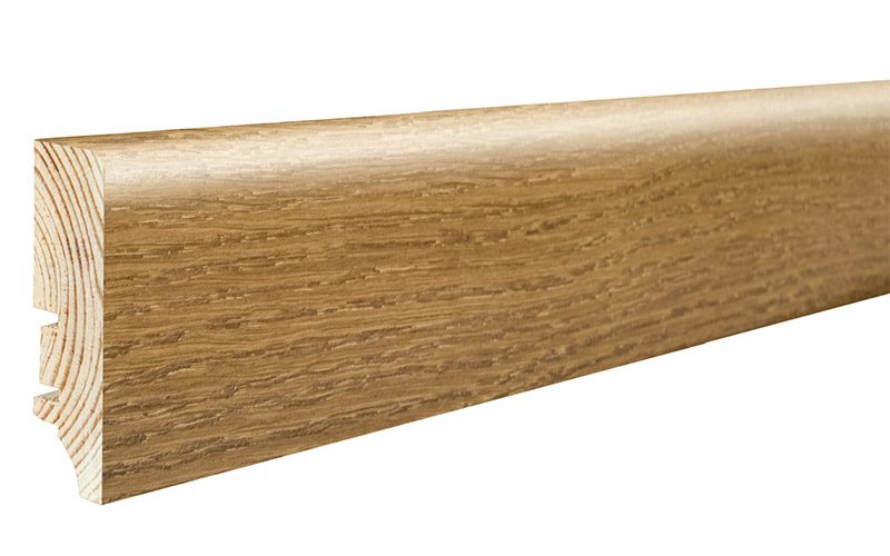 Furnierte Sockelleiste Eiche Terra P6P, 60x16x2200 mm
