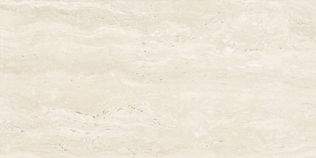 Matte Bodenfliese aus Feinsteinzeug in Steinoptik Liceo Ivory, 60x120 cm, 9 mm, Elfenbein
