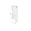 porandaliist-159564-2 Sockelleiste Kiefer weiss lackiert, glatt, 14x42x2700 mm – 2
