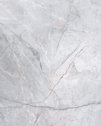 Matte Bodenfliese aus Feinsteinzeug in Marmoroptik Silver Heels, 60x60 cm, 8 mm, Grau, R9