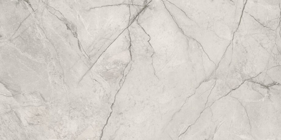 Matte Bodenfliese aus Feinsteinzeug in Marmoroptik GPT1080 White, 60x120 cm, 8 mm, Weiß, R9