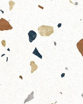 Matte Bodenfliese aus Feinsteinzeug in Terrazzo-Optik GPT1031 Mix, 60x60 cm, 8 mm, mehrfarbig, R10