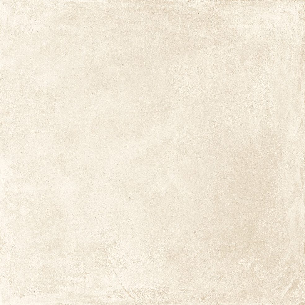 Matte Bodenfliese aus Feinsteinzeug in Betonoptik Casual White, 60x60 cm, 8,5 mm, Weiß, R10
