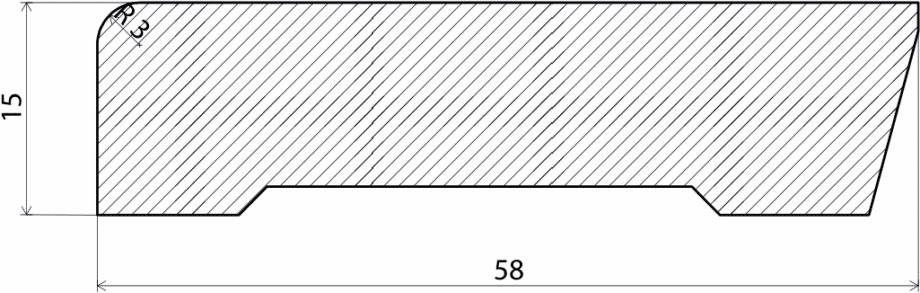 porandaliist-157944-2 Sockelleiste Kiefer weiss lackiert, 15x58x2700 mm – 2