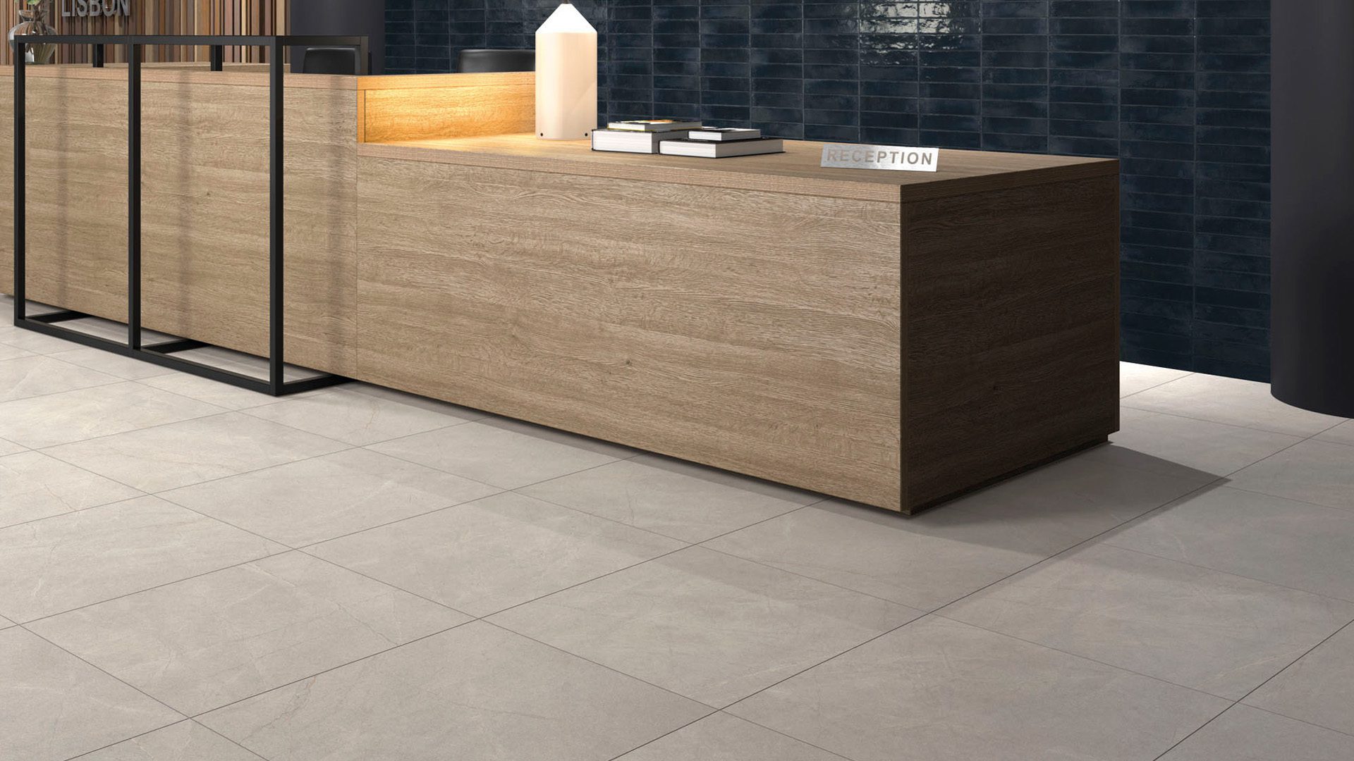 Matte Bodenfliese aus Feinsteinzeug in Steinoptik Magma Light Grey, 60x60 cm, 10 mm, Hellgrau, R10 – 2
