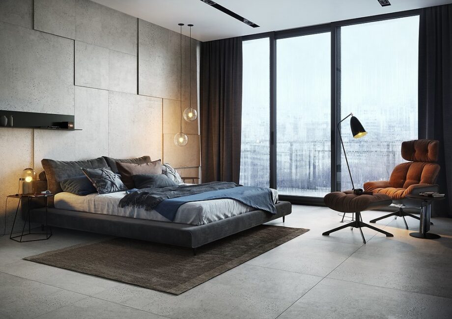 Matte Bodenfliese aus Feinsteinzeug in Betonoptik Newstone Grey, 80x80 cm, 8 mm, Grau, R10 – 2