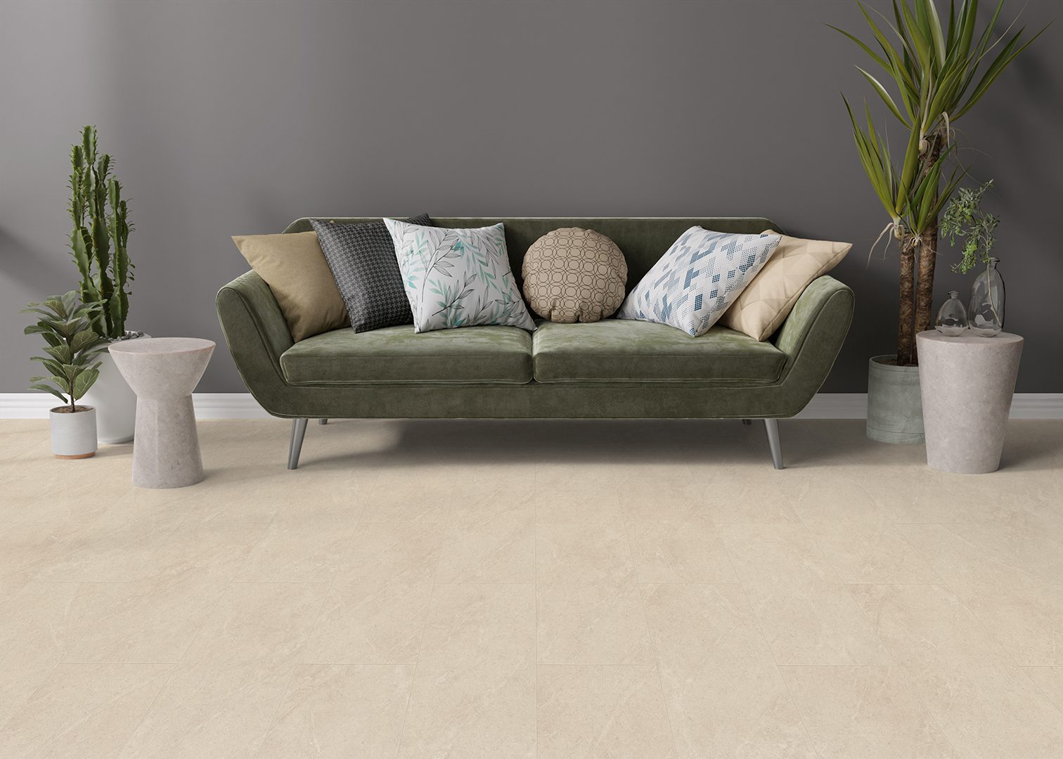 Wasserfester Laminatboden in Fliesenoptik Dolomit Beige, 8 mm, 32/AC4 – 4