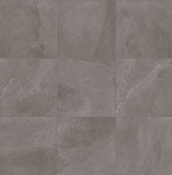 Terrassenplatte aus Feinsteinzeug in Steinoptik Slate Stone Grey, 60x60 cm, 20 mm, Grau, R11 – 3